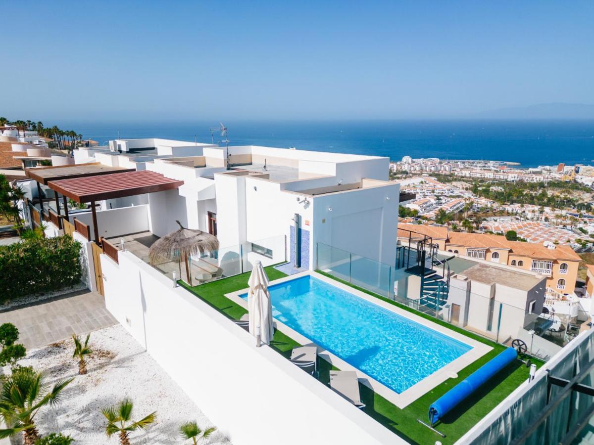 Sunset White Villa - Ocean View, Jakuzzi, Heated Pool, Air-Conditioning, Grill Playa de las Americas  Exterior photo